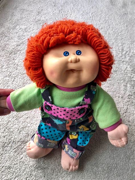 cabbage patch red hair blue eyes|cabbage patch red hair doll.